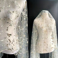 Load image into Gallery viewer, 3D Embroidery Rayon Silk Mesh And Grass Pattern Fabric, Wedding Dress Curtain DIY Fabric - 
