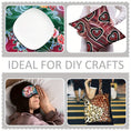 Load image into Gallery viewer, 4pcs/set 19.68x17.7inch(50x45cm) Butterfly Flowers Imitation 3D Embroidery Digital Print Precut Quilting Fabric Fat Quarter Fabric Bundle, Polyester Quilting Squares for Patchwork, DIY Crafts Projects, DIY Wallet Making - 
