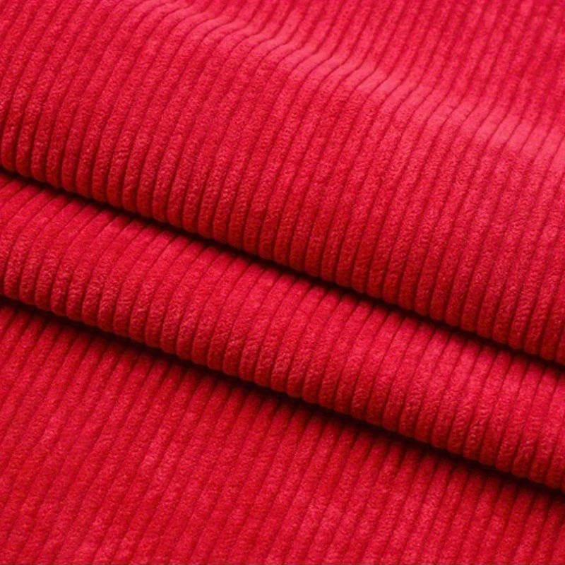 50Cm X 150Cm/19.69Inch * 59.06Inch Corduroy Fabric Sewn Coat Skirt Pillowcase Sheet Set of Clothes Lining Household Textiles DIY Fabric - 