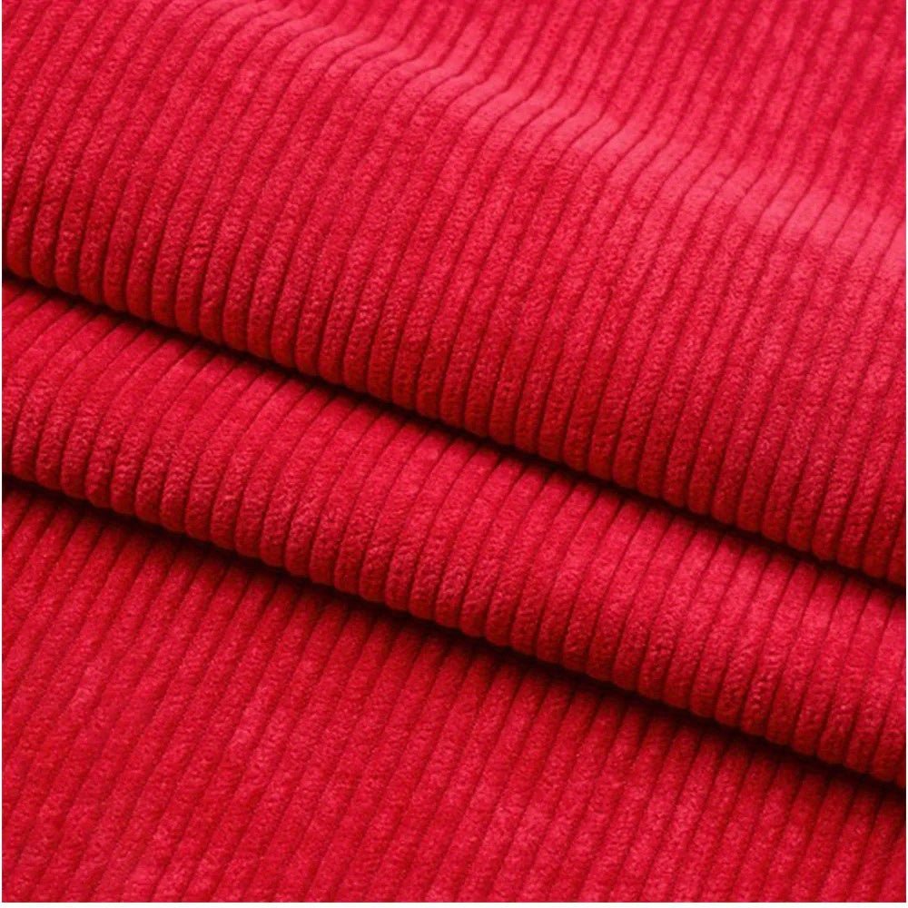50Cm X 150Cm/19.69Inch * 59.06Inch Corduroy Fabric Sewn Coat Skirt Pillowcase Sheet Set of Clothes Lining Household Textiles DIY Fabric - 