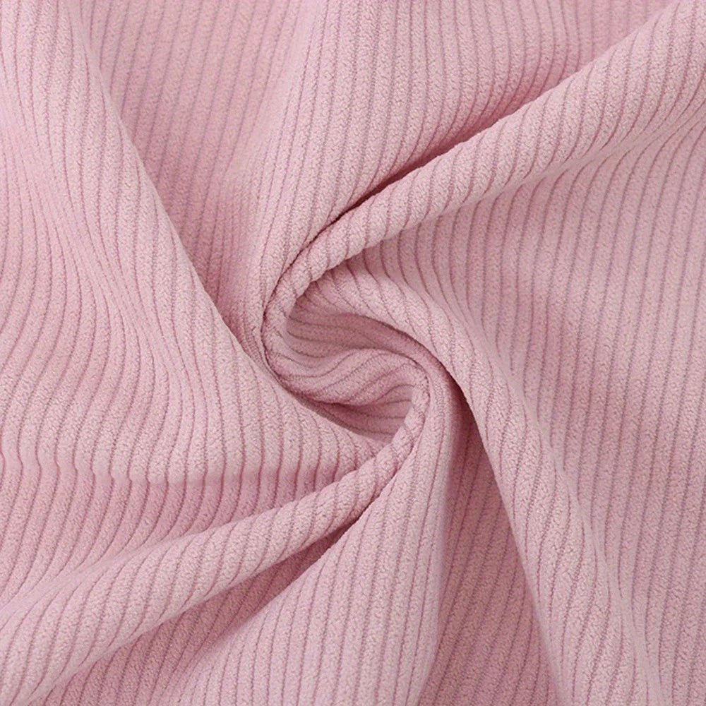 50Cm X 150Cm/19.69Inch * 59.06Inch Corduroy Fabric Sewn Coat Skirt Pillowcase Sheet Set of Clothes Lining Household Textiles DIY Fabric - 