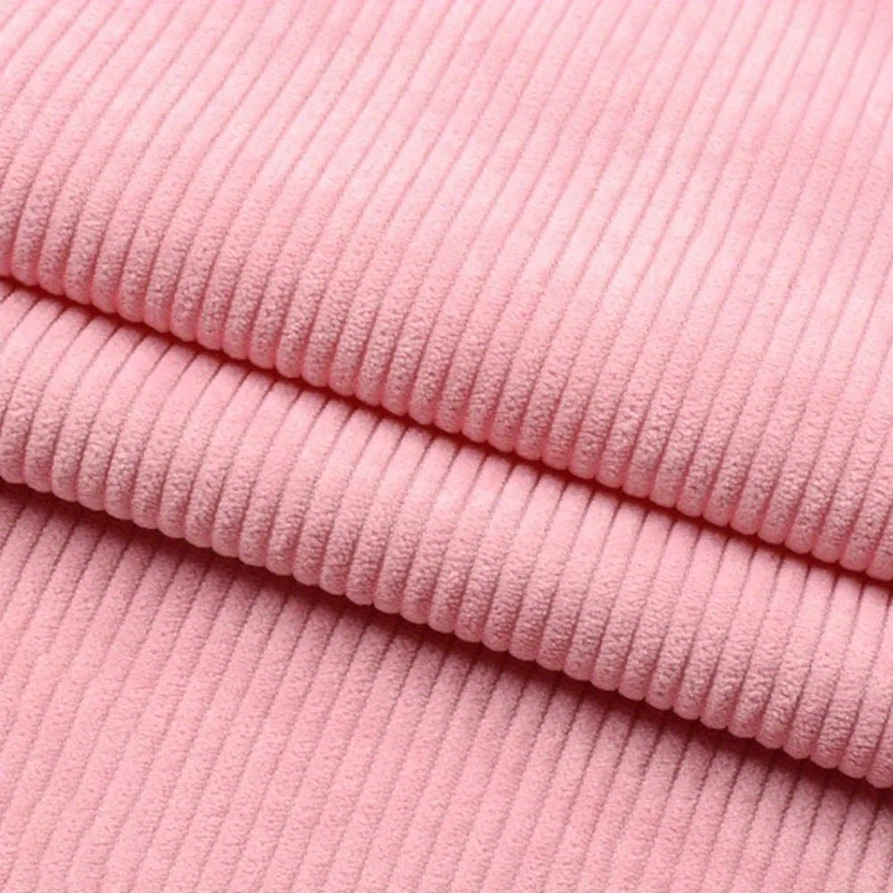 50Cm X 150Cm/19.69Inch * 59.06Inch Corduroy Fabric Sewn Coat Skirt Pillowcase Sheet Set of Clothes Lining Household Textiles DIY Fabric - 