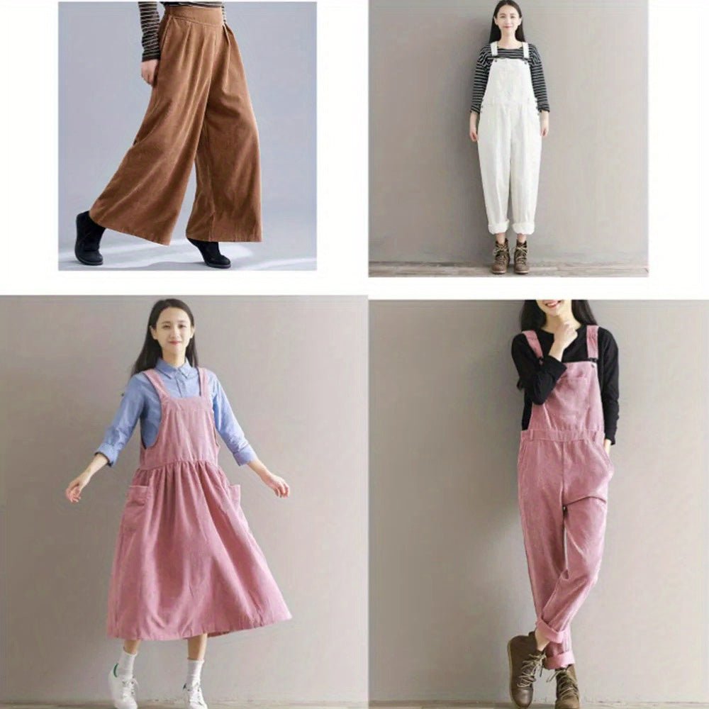50Cm X 150Cm/19.69Inch * 59.06Inch Corduroy Fabric Sewn Coat Skirt Pillowcase Sheet Set of Clothes Lining Household Textiles DIY Fabric - 