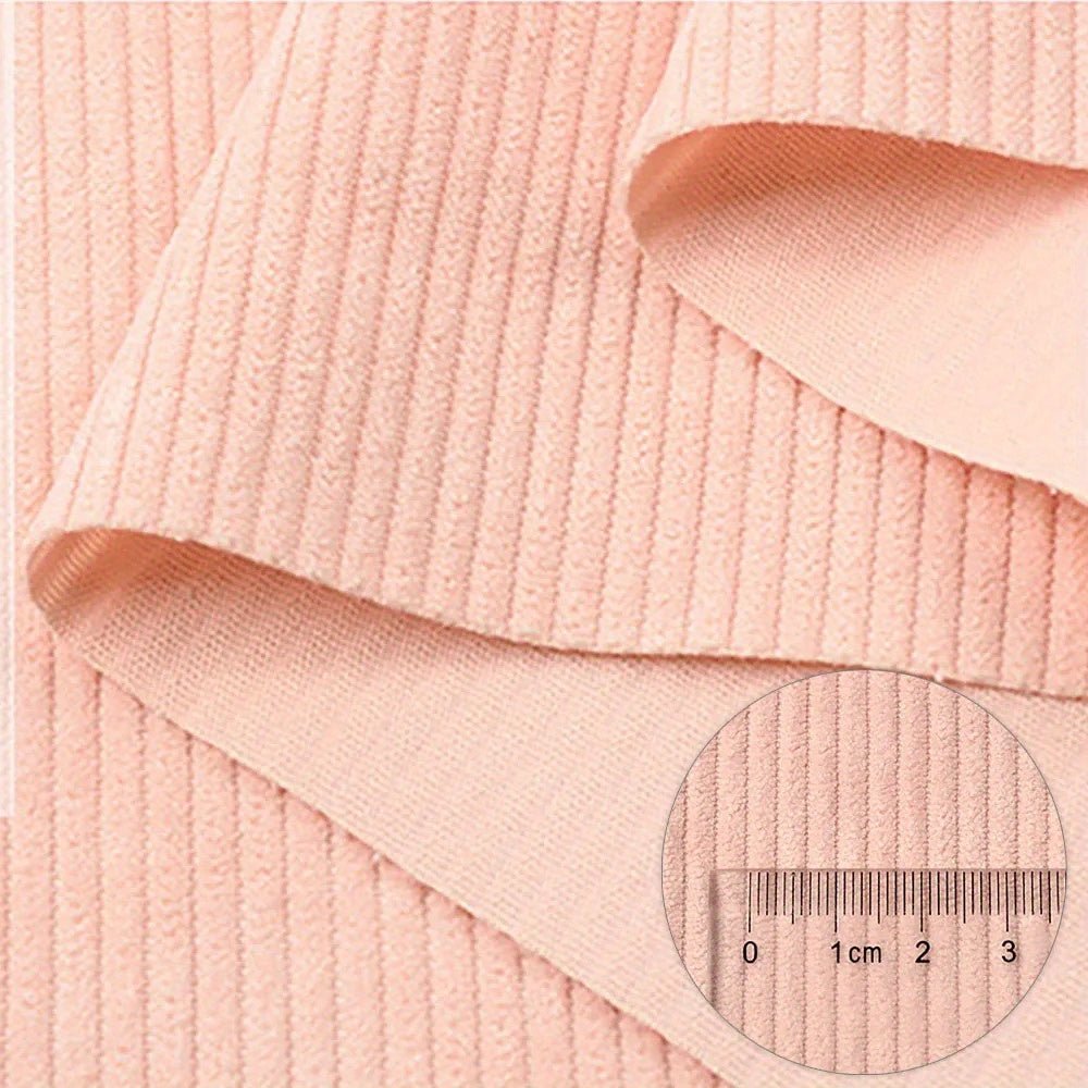 50Cm X 150Cm/19.69Inch * 59.06Inch Corduroy Fabric Sewn Coat Skirt Pillowcase Sheet Set of Clothes Lining Household Textiles DIY Fabric - 