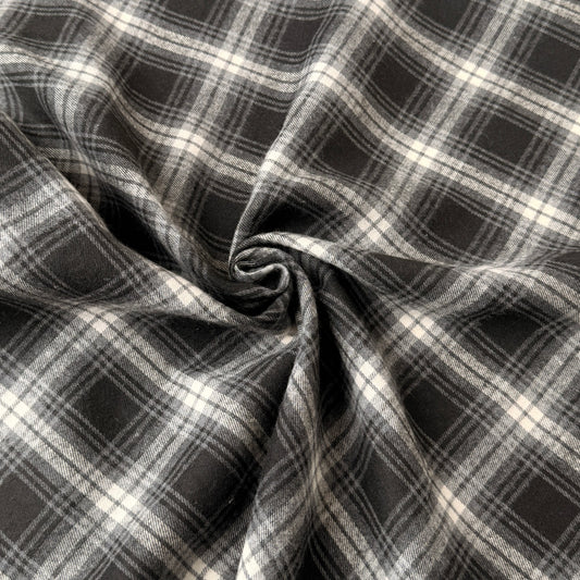 Plaid Cotton Flannel by the Yard