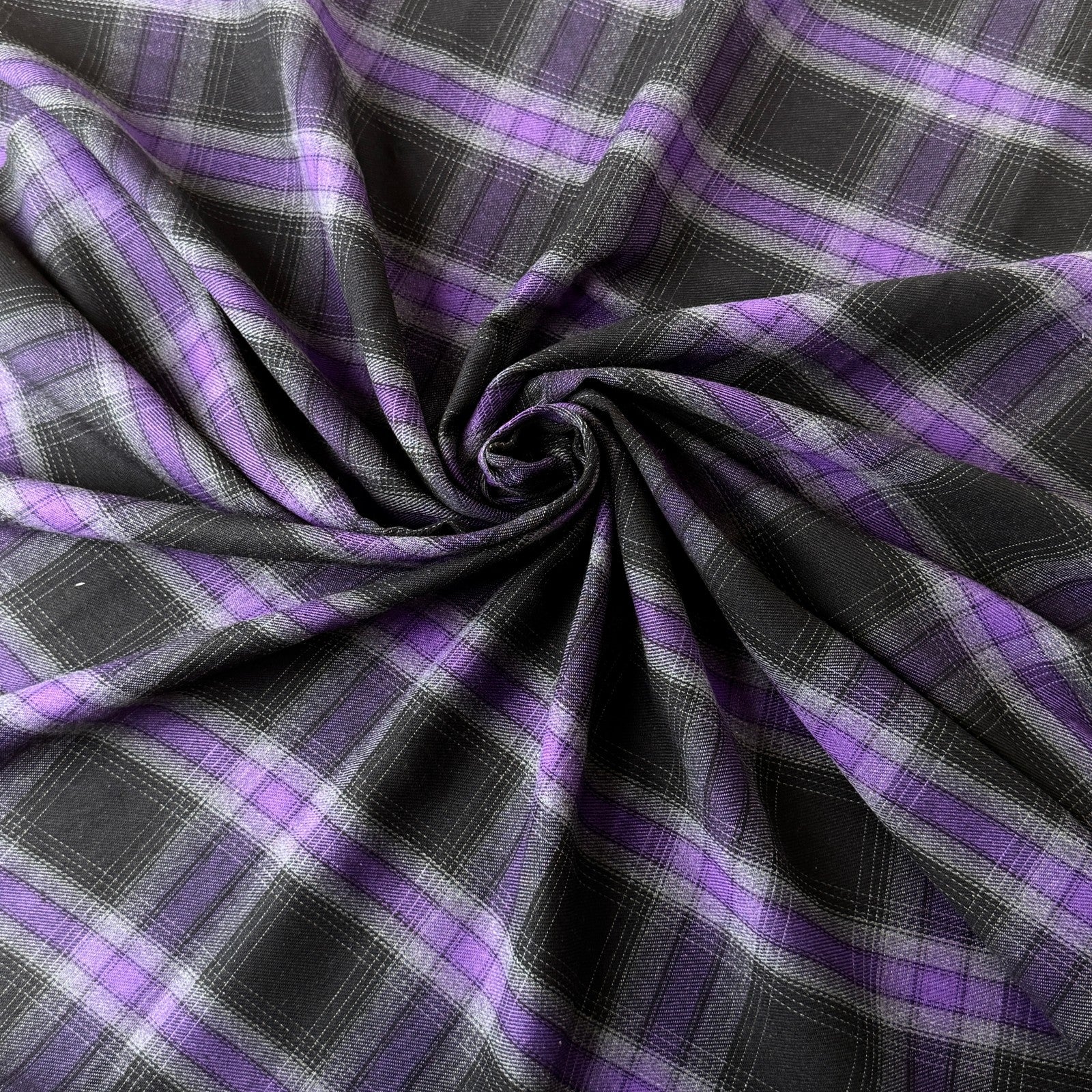Plaid Cotton Flannel by the Yard
