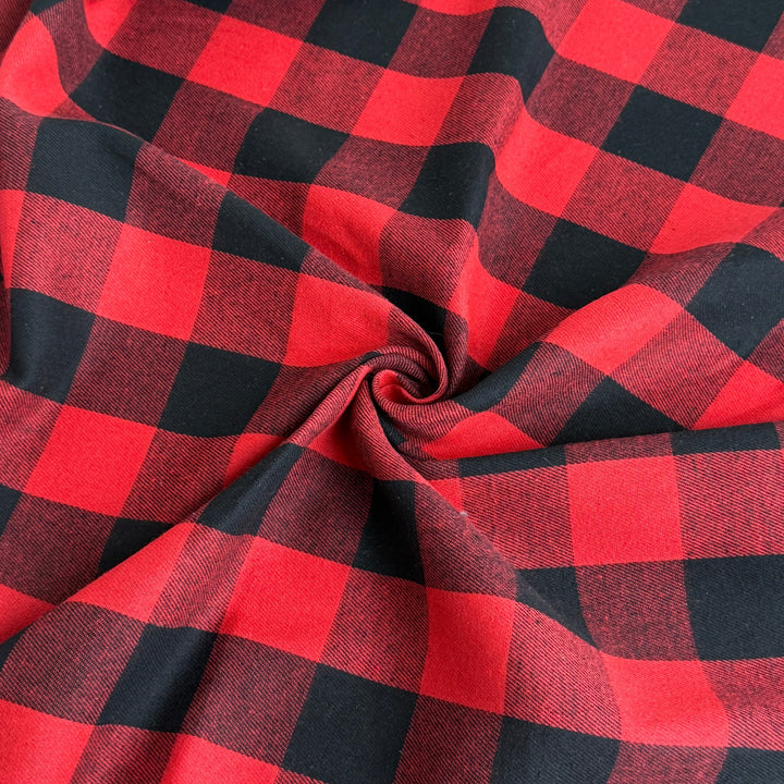 Plaid Cotton Flannel by the Yard - product view 5