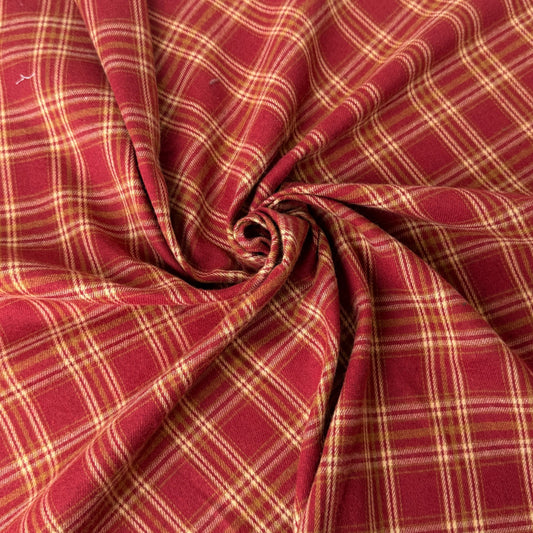 Plaid Cotton Flannel by the Yard - product view 9