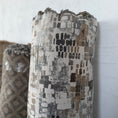 Load image into Gallery viewer, Modern Distressed Mosaic Jacquard Upholstery Fabric, Greige Woven Decor Fabric
