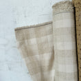 Load image into Gallery viewer, Oatmeal Beige Buffalo Check Jacquard Fabric
