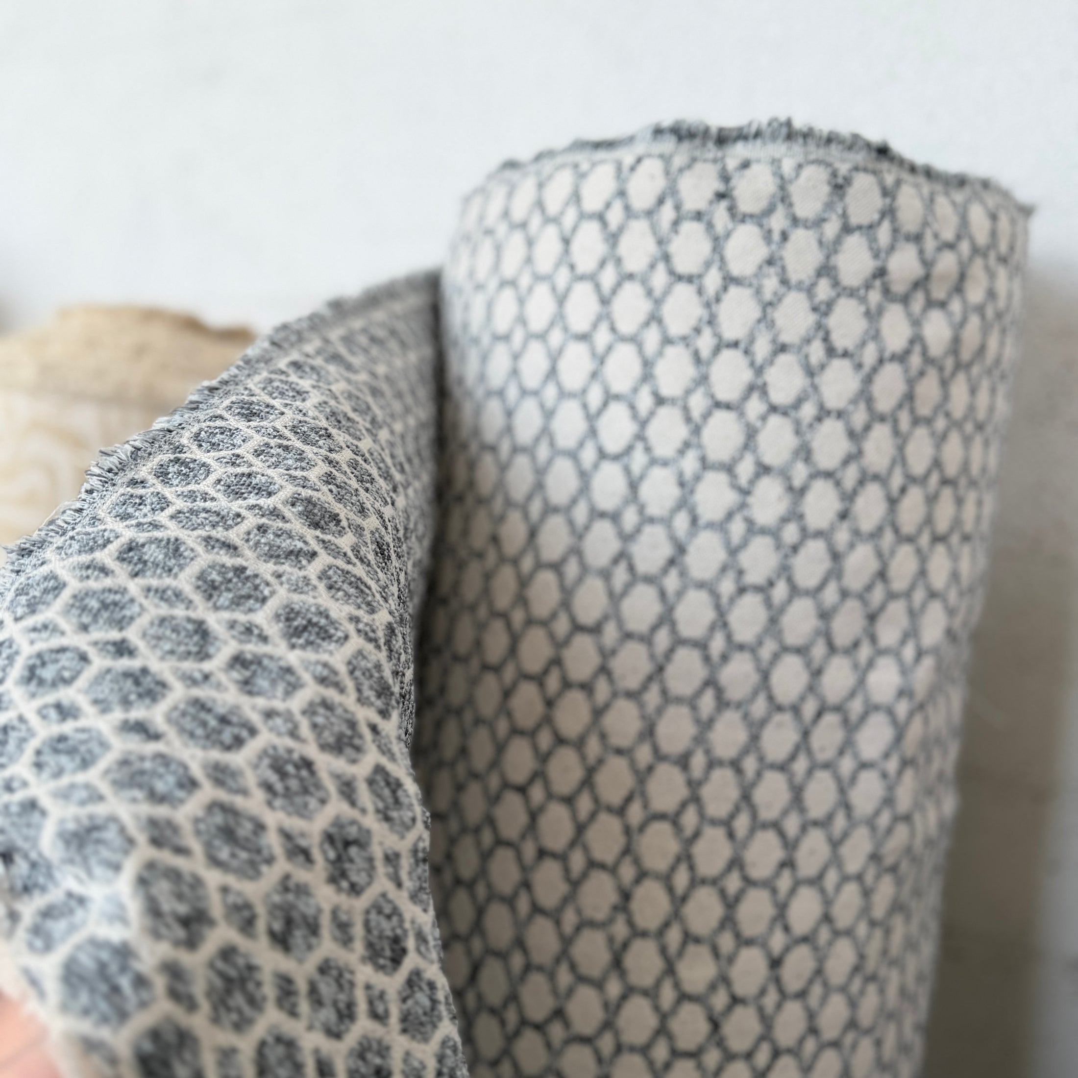 Honeycomb Jacquard Upholstery Fabric