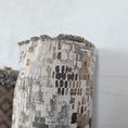 Load image into Gallery viewer, Modern Distressed Mosaic Jacquard Upholstery Fabric, Greige Woven Decor Fabric
