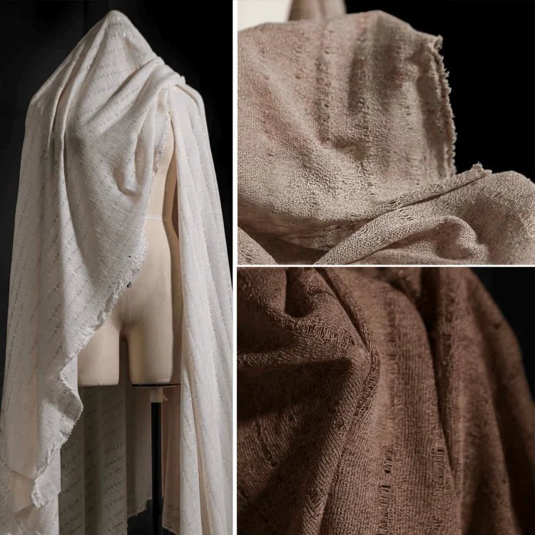 Aged Crafted Linen, Lightweight, Premium Designer Fabrics - 