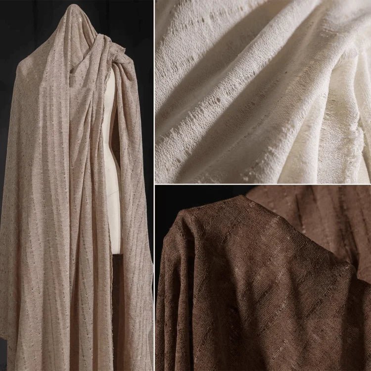 Aged Crafted Linen, Lightweight, Premium Designer Fabrics - 