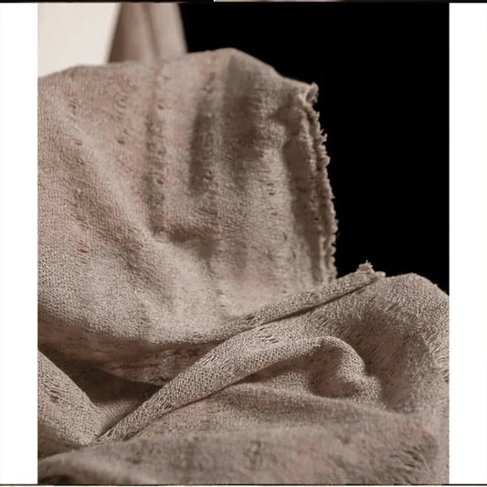 Aged Crafted Linen, Lightweight, Premium Designer Fabrics - 