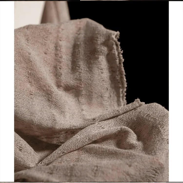 Aged Crafted Linen, Lightweight, Premium Designer Fabrics - 