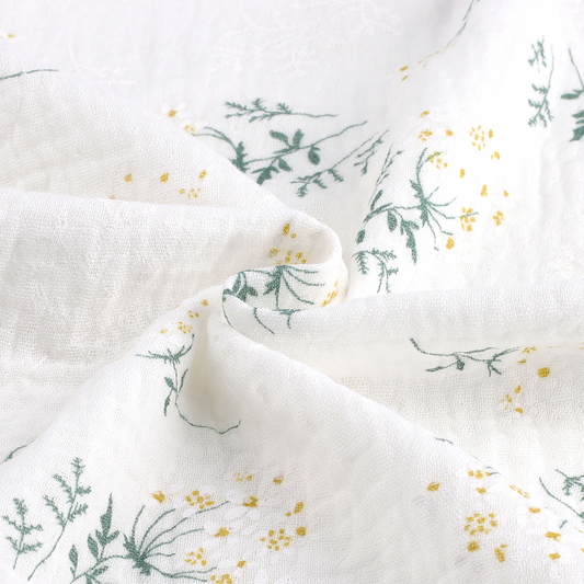 Floral Cotton Double Gauze – 3-Yard Cut - product view 5