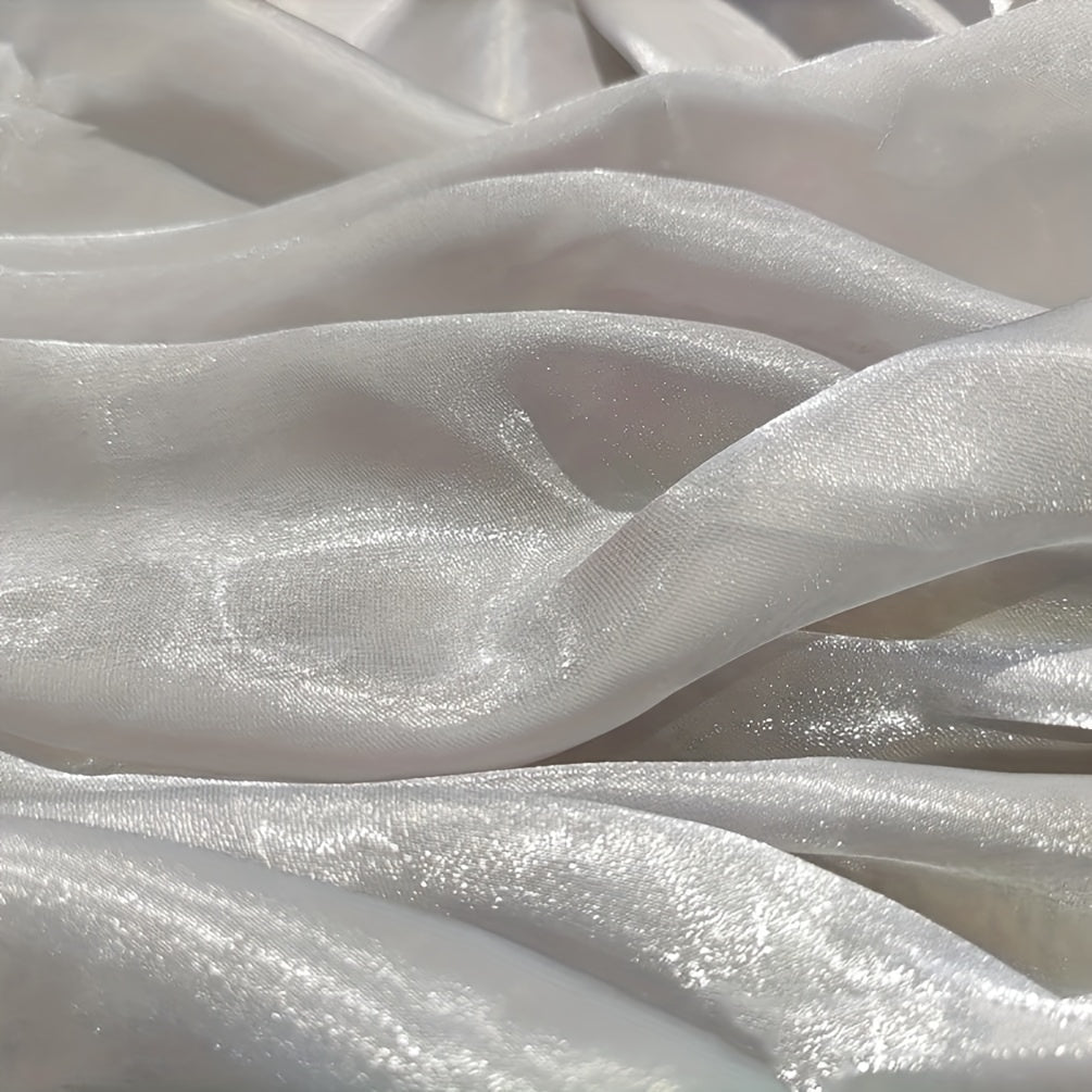 Colorful Solid Color Organza Fabric Yarn Organza Dress Wedding Dress Diy Sewing Fabric - 