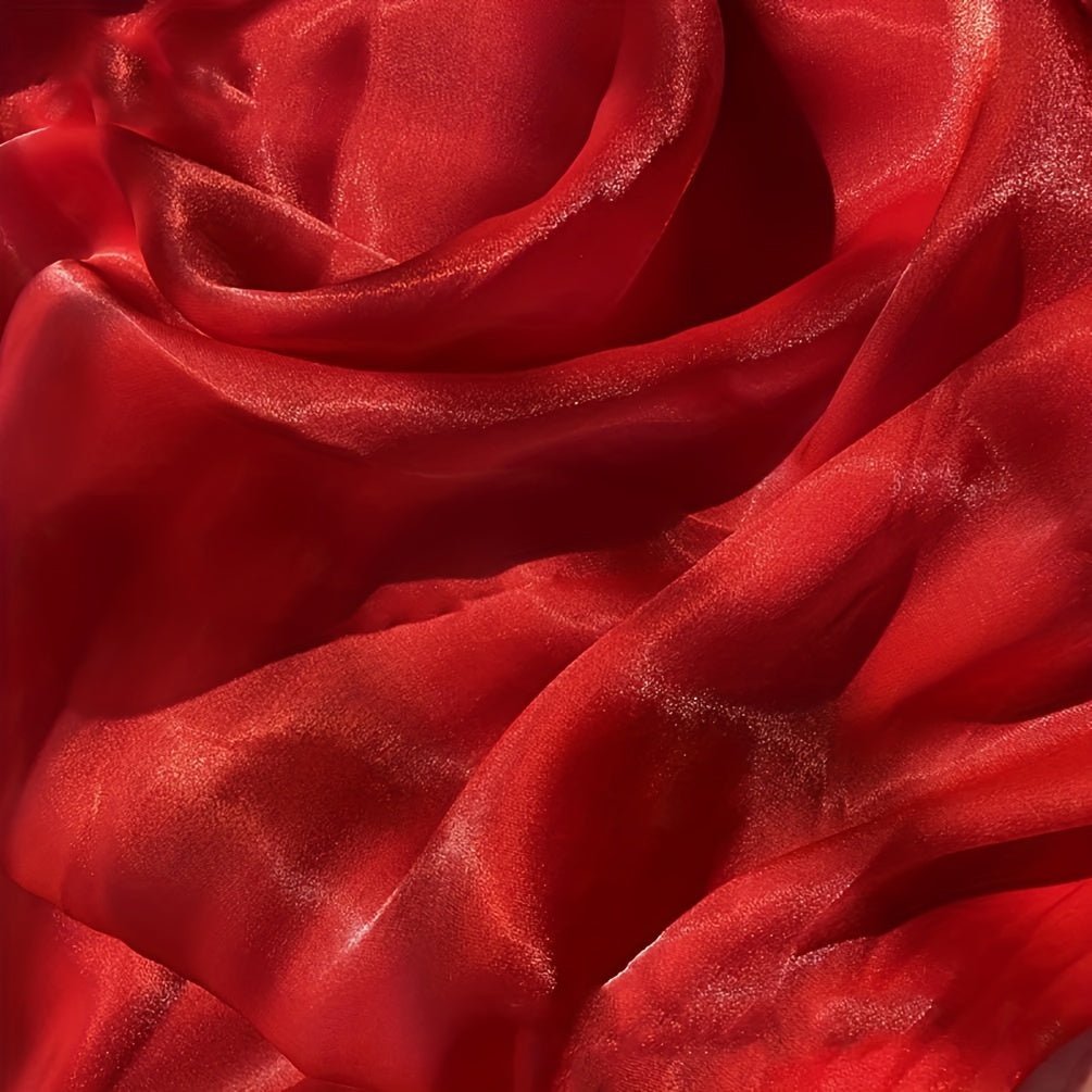 Colorful Solid Color Organza Fabric Yarn Organza Dress Wedding Dress Diy Sewing Fabric - 
