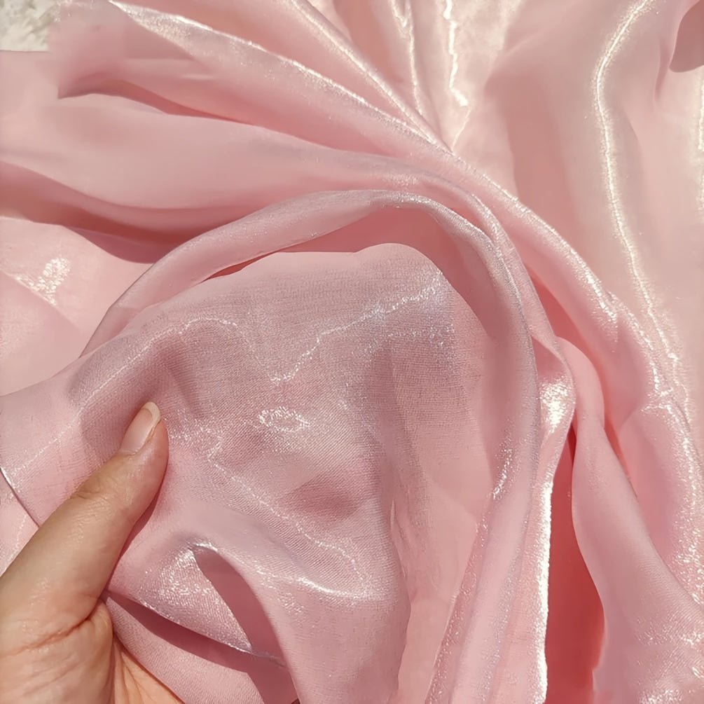 Colorful Solid Color Organza Fabric Yarn Organza Dress Wedding Dress Diy Sewing Fabric - 