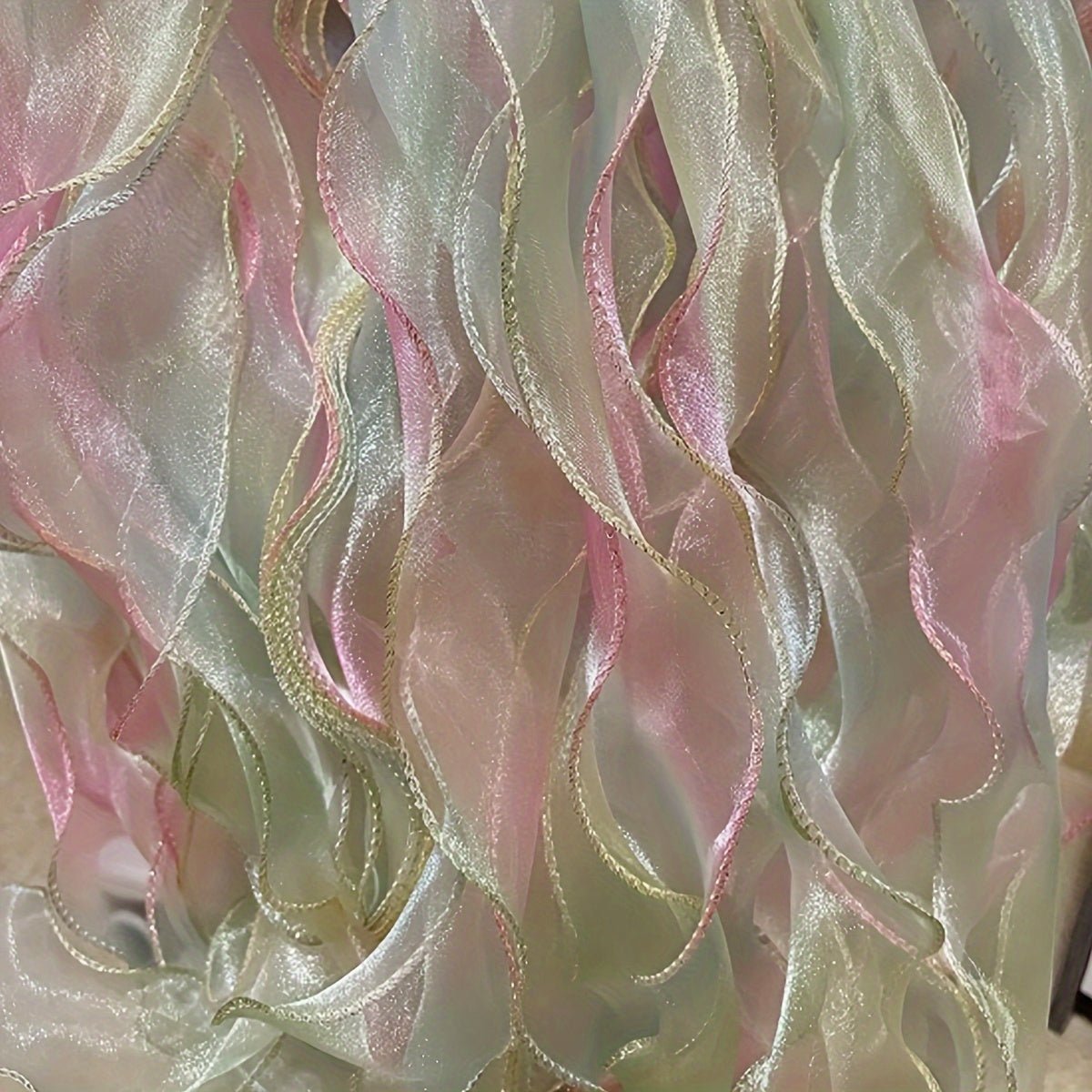 Creative, Rainbow Gradient Organza Ribbon, 6cm Wide - 5 Yards Roll for Crafts, Gift Wrapping & Decorative Packaging Accessories, Ribbon for Crafts - 