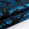Load image into Gallery viewer, Elegant Jacquard Satin Damask Fabric by the Yard - 100% Polyester Pre - cut Floral Upholstery & Fashion Material, Machine Washable, 150gsm - 
