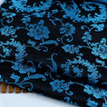 Load image into Gallery viewer, Elegant Jacquard Satin Damask Fabric by the Yard - 100% Polyester Pre - cut Floral Upholstery & Fashion Material, Machine Washable, 150gsm - 
