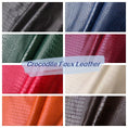 Load image into Gallery viewer, Embossed Crocodile Texture Vinyl Fabric - 
