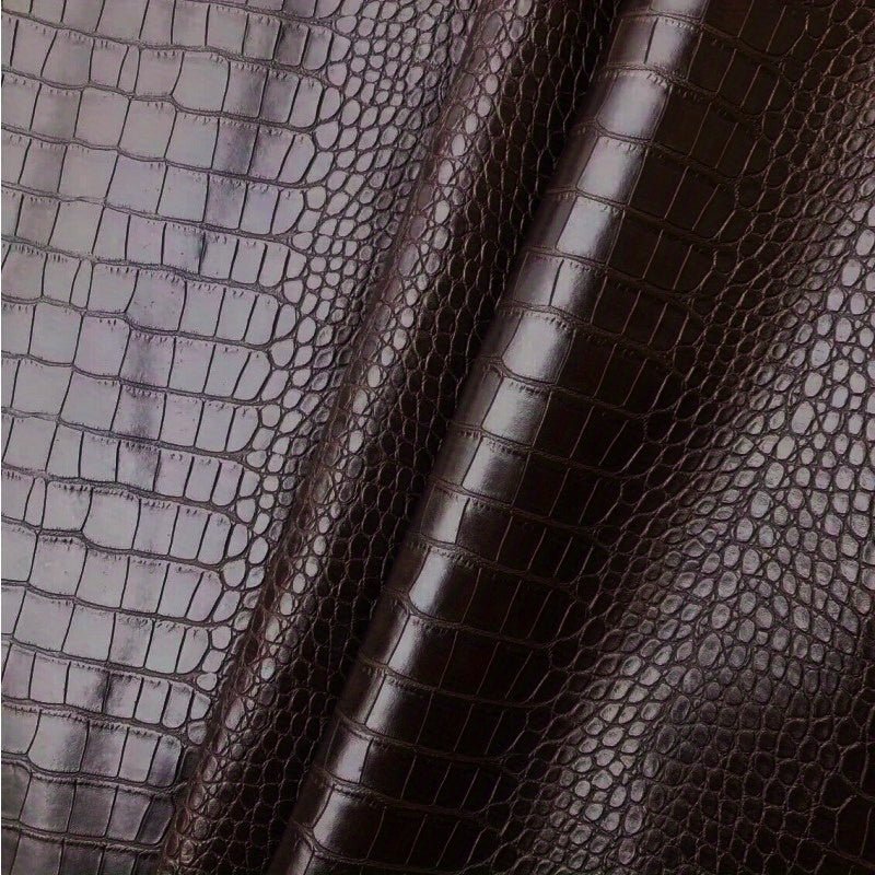 Embossed Crocodile Texture Vinyl Fabric - 