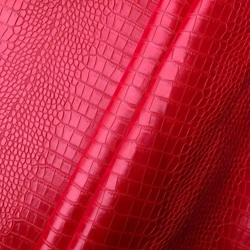 Embossed Crocodile Texture Vinyl Fabric - 
