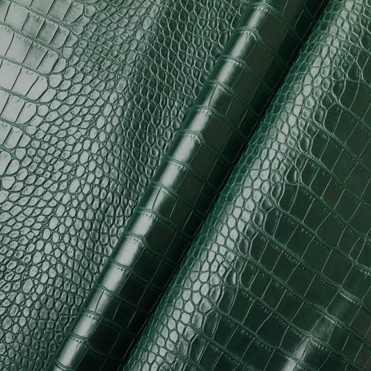 Embossed Crocodile Texture Vinyl Fabric - 
