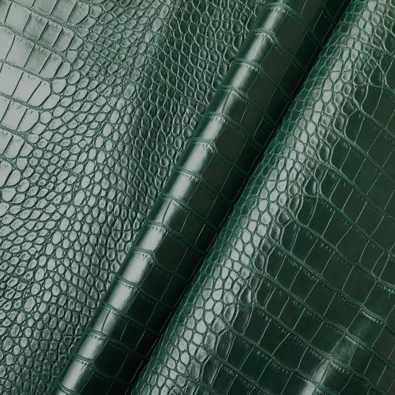 Embossed Crocodile Texture Vinyl Fabric - 