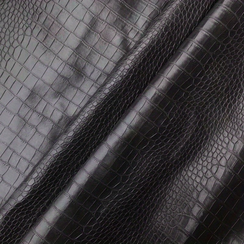 Embossed Crocodile Texture Vinyl Fabric - 