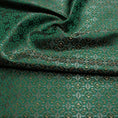 Load image into Gallery viewer, French Style Green Jacquard Embroidered Satin Fabric - 
