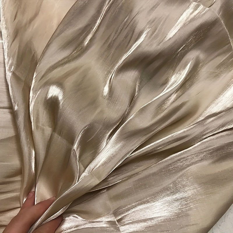 Glitter Gradient Fabric Glossy Satin Sequined Fabric - 