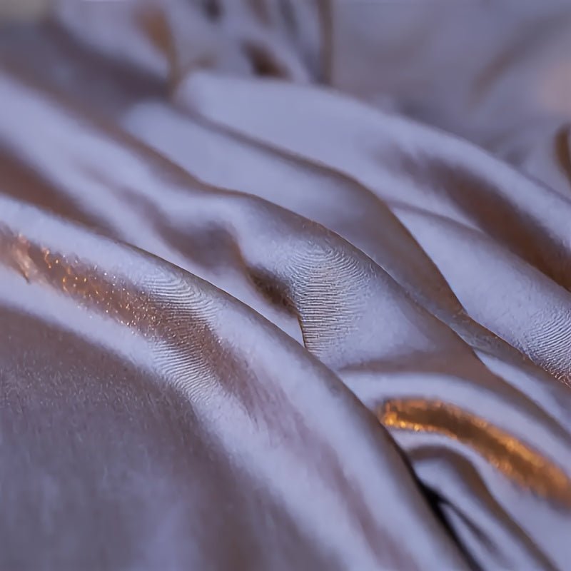 Gray - Golden Two - color Shiny Fabric - 