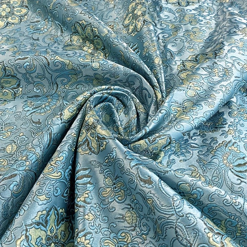 High - Quality Brocade Damask Fabric, Jacquard Weave Polyester - 