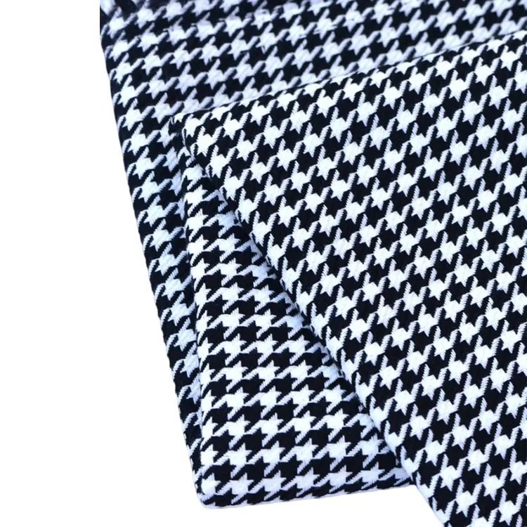 Lasilk Fabric Houndstooth Pattern Upholstery Fabrics - 