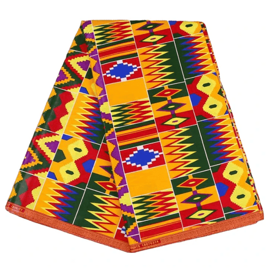 LasilkFabric African Prints, African Batik Wax Cotton Fabric - 