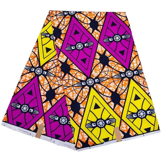 LasilkFabric African Prints, African Batik Wax Cotton Fabric - 