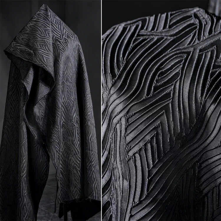 LasilkFabric Darkness Dragon Pattern Design, Designer Fabrics - 