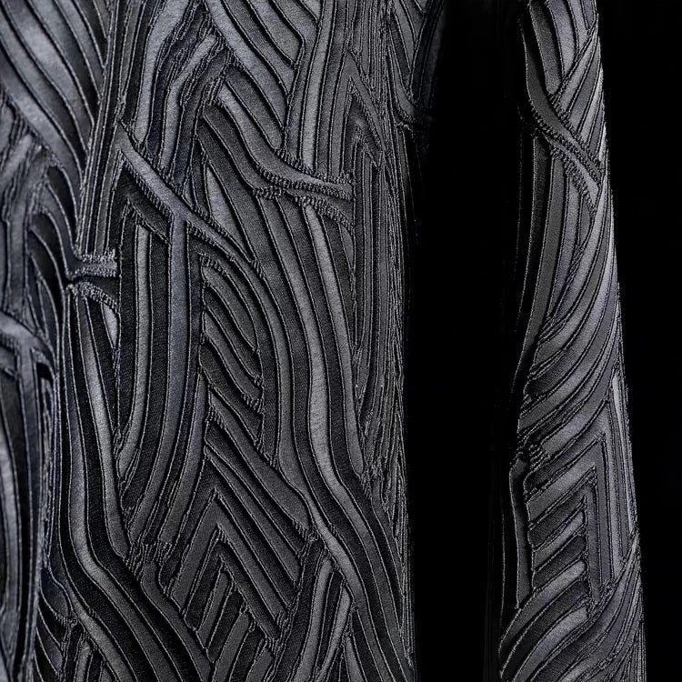 LasilkFabric Darkness Dragon Pattern Design, Designer Fabrics - 