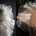 Load image into Gallery viewer, LasilkFabric Lotus Leaf Lace Gradient Mesh Fabric With Color Change Organza - 
