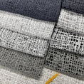 Load image into Gallery viewer, LasilkFabric Luxury High - end Collection Black and White Textured Upholstery Fabric - 
