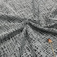 Load image into Gallery viewer, LasilkFabric Luxury High - end Collection Black and White Textured Upholstery Fabric - 
