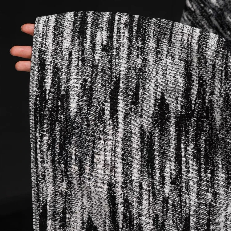 LasilkFabric Meteor Pattern Jacquard Denim Fabric, High Quality Designer Fabrics - 