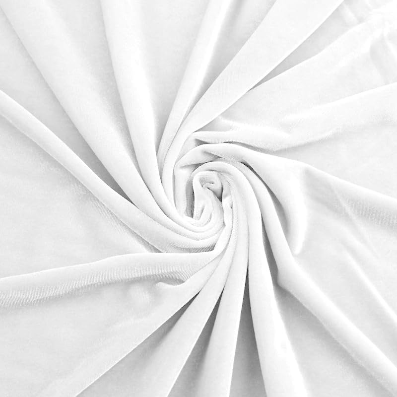 LasilkFabric Stretch Velvet Upholstery Fabric - 