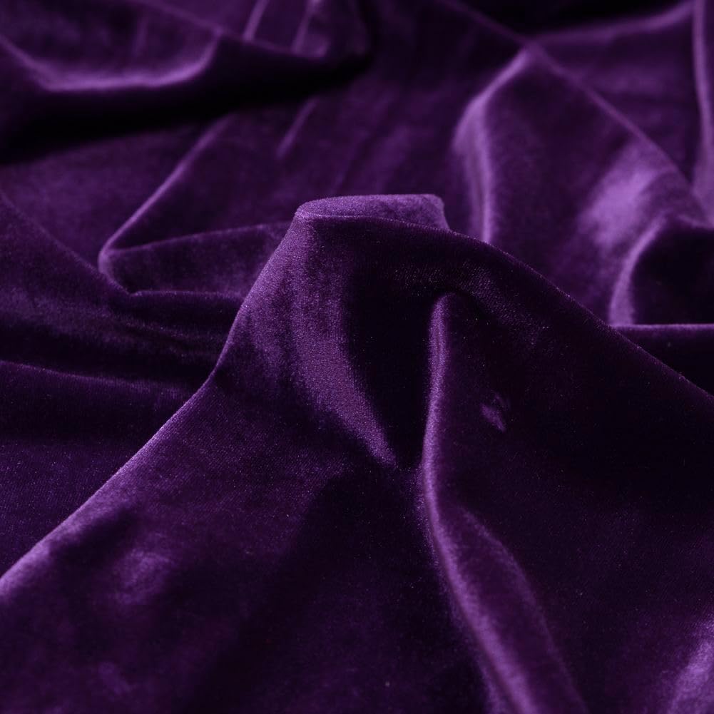 LasilkFabric Stretch Velvet Upholstery Fabric - 