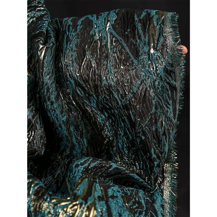 Liquid Flow Ruffle Jacquard Design, Designer Fabrics - 