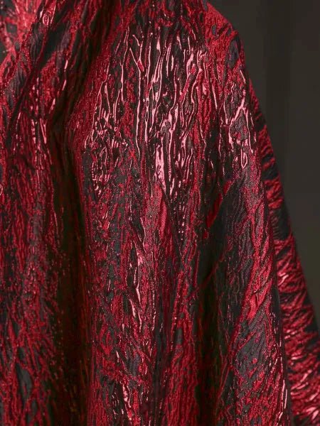 Liquid Flow Ruffle Jacquard Design, Designer Fabrics - 
